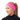 A woman wearing a pink and white speckled running headband with a small reflective logo, paired with a black active top.