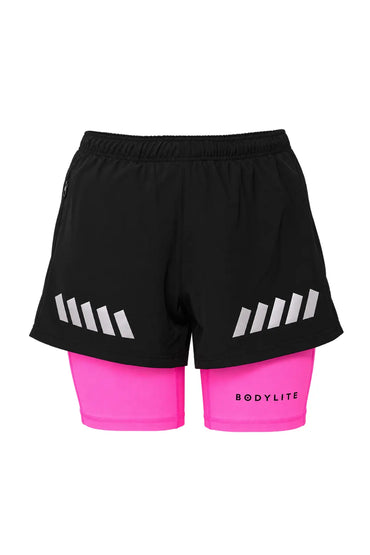 2-in-1 Double Layered Shorts (Reflective & Fluorescent)