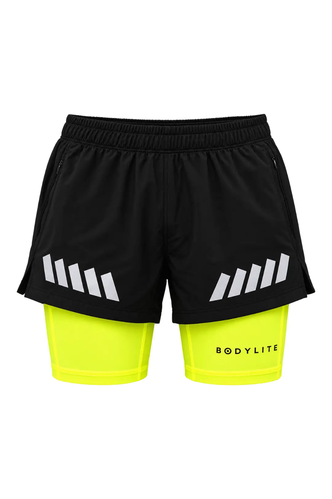 2-in-1 Double Layered Shorts (Reflective & Fluorescent)