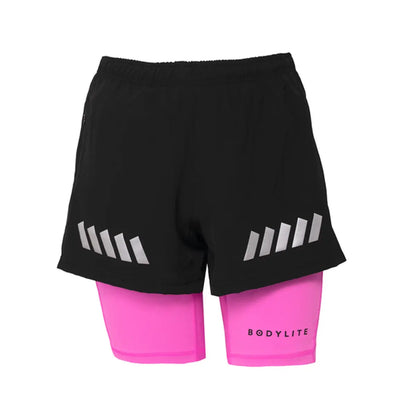 2-in-1 Double Layered Shorts (Reflective & Fluorescent)