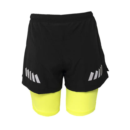 2-in-1 Double Layered Shorts (Reflective & Fluorescent)